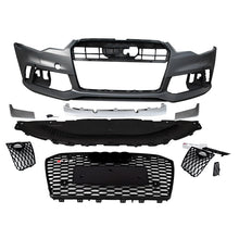 Load image into Gallery viewer, RS6 style front bumper kit with Grilles and rear diffuser FOR A6/S6 C7 12-15
