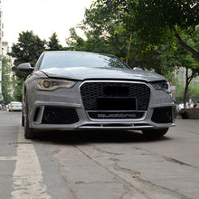 Load image into Gallery viewer, RS6 style front bumper kit with Grilles and rear diffuser FOR A6/S6 C7 12-15
