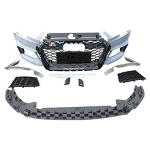 Load image into Gallery viewer, A3 17-19 8V5 RS3 style front bumper kit with Grilles
