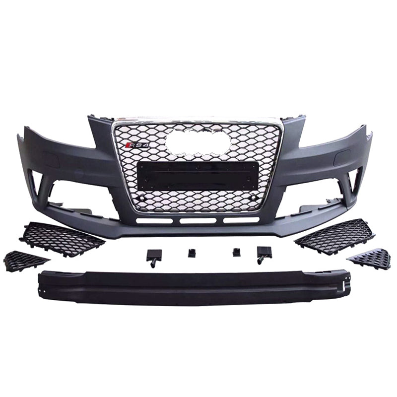 RS4 style front bumper kit with grilles for 2008-2012 Audi A4/S4 B8