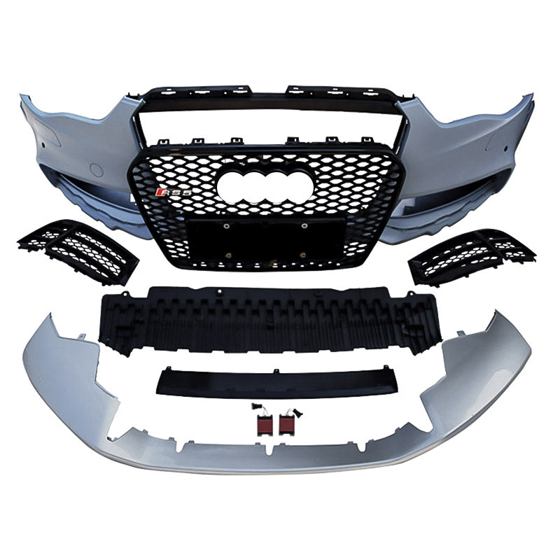 A5 12-15 RS5 BUMPER style front bumper kit with Grilles