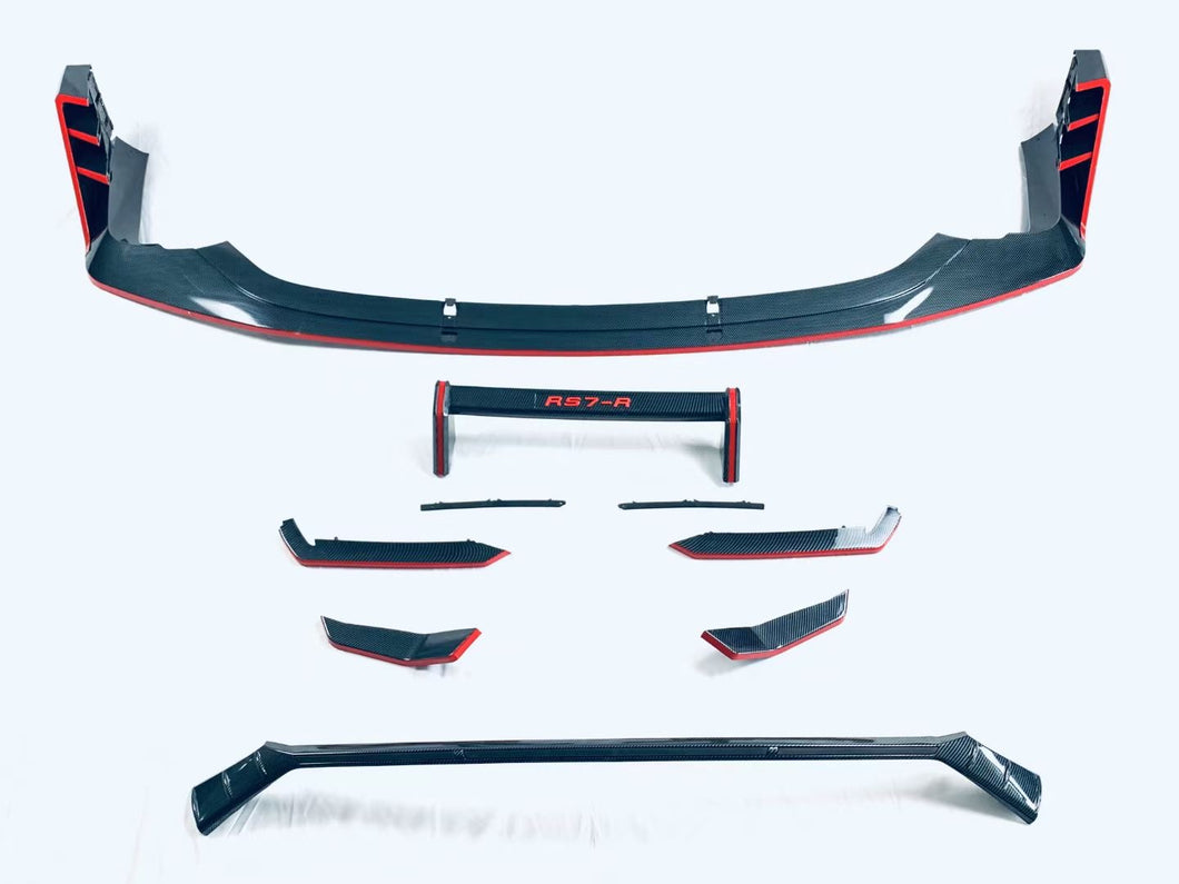 A7 19-21 RS7 BUMPER style front bumper kit with Grilles