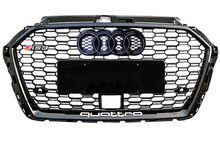 Load image into Gallery viewer, RS3 Style Grille Front Honeycomb Full Mesh Quattro Grille for Audi A3 S3 8V5 2017-2019
