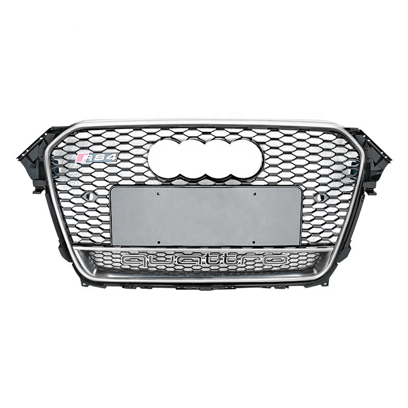 A4/S4 2013-2016 B8.5 RS RS4 style front Honeycomb Grille with Chrome frame