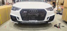 Load image into Gallery viewer, A4 17-19 RS4 style front bumper kit with Grille Gloss Black
