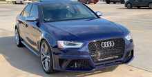 Load image into Gallery viewer, A4/S4 2013-2016 RS4 style front bumper kit complete with grilles
