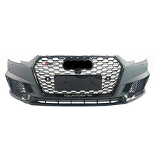 Load image into Gallery viewer, A4 17-19 RS4 style front bumper kit with Grille Gloss Black
