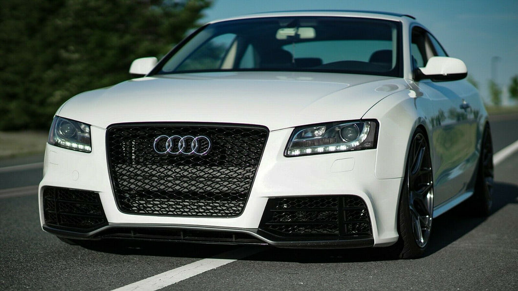 A5 / S5 B8.0 B8 RS5 STYLE FRONT BUMPER SET GRILLES QUATTRO HONEYCOMB KIT